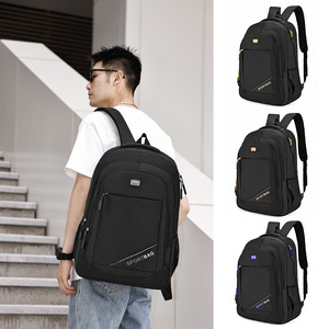 Sport Bag <b>Backpack</b> <b>Black</b> Water Resistant Laptop Compartment Unisex Business Travel Spring 2024 - Product Image 1