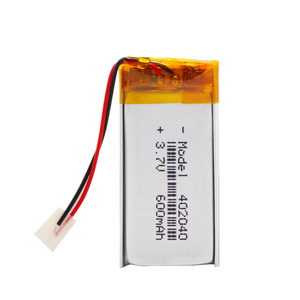 사용자 정의 <span class=keywords><strong>402040</strong></span> 300mah 600mah 3.7v 리튬 폴리머 배터리 리튬 이온 셀 충전식 배터리 Lipo 배터리 - Product Image 3