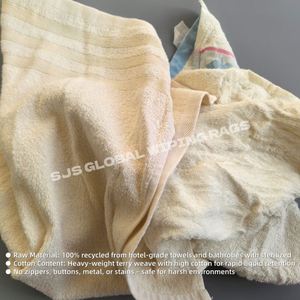 Trapos de limpieza industriales de algodón 100% reciclados, de colores, para limpieza y secado, a granel - Product Image 4