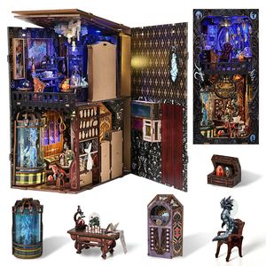 Monstres des profondeurs marines, nichoir à livres personnalisé et puzzle en bois 3D - Kit de nichoir à livres miniature à faire soi-même pour une décoration créative sur le thème <span class=keywords><strong>sous</strong></span>-<span class=keywords><strong>marin</strong></span> - Product Image 5
