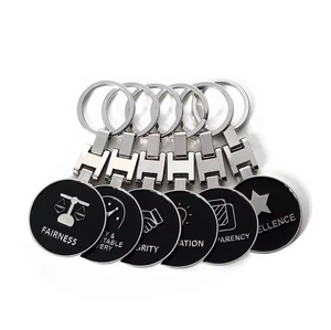 Groothandel Custom Bedrijfslogo Naam Sleutelhanger Roestvrij Staal Designer Sleutelhanger Auto Sleutelhanger Legering Souvenir Geschenken