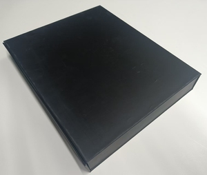 Personalizado 157G doble cobre mate película montada 2MM cartón duro EVA bandeja interior negro en forma de <span class=keywords><strong>libro</strong></span> Flip UV revestimiento impermeable - Product Image 6