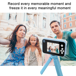 48MP Selfie-Kamera mit 1080P HD für Kinder Eingebaute Spaßspiele Vorder- und Rückkamera Kinder-Stativ MicroSD-Kompatibel Kleine Größe für Jungen Mädchen - Product Image 4