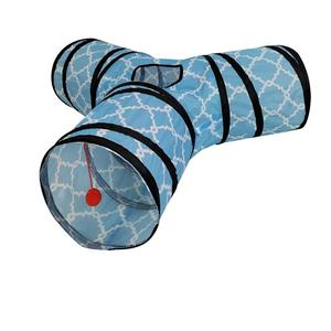 <span class=keywords><strong>Tunnel</strong></span> per Gatti a Tre Vie Pieghevole con Carta Sonora a Forma di Lombrico - Product Image 5