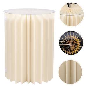 Accesorios <span class=keywords><strong>de</strong></span> decoración <span class=keywords><strong>de</strong></span> camino <span class=keywords><strong>de</strong></span> boda mesa <span class=keywords><strong>de</strong></span> postre plegable deformada papel Kraft columna romana adornos acrílico cilindro redondo <span class=keywords><strong>Plin</strong></span> - Product Image 6