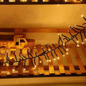 Christmas <strong>LED</strong> Firecrackers <strong>String</strong> <strong>Lights</strong> Dark Green Line 8 Function Fairy Garland Cluster <strong>String</strong> <strong>Light</strong> Christmas Tree Decoration - Product Image 3