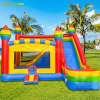 Toboggan gonflable combiné durable pour enfants, centre de divertissement gonflable, parc gonflable