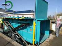 Compacteur de déchets souterrain 20 m³ – Station de compression horizontale avec levage hydraulique pour la collecte communautaire