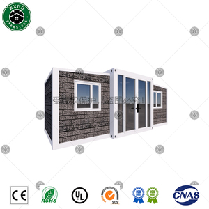 Maison conteneur préfabriquée extensible à assemblage rapide de 2 à 3 chambres, villa préfabriquée en panneaux sandwich, maison mobile en kit, vente en gros - Product Image 2