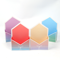 Vente en gros d'enveloppe d'emballage de boîte cadeau de décoration florale de la Saint-Valentin style d'enveloppe pour la manipulation d'impression de stratification mate de gaufrage de rose