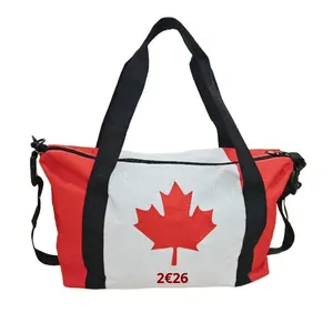 Borsa Portaoggetti Personalizzabile con Motivo a Lettere in Raso per Tifosi della Coppa del Mondo 2026 USA, Canada e Messico - Product Image 3