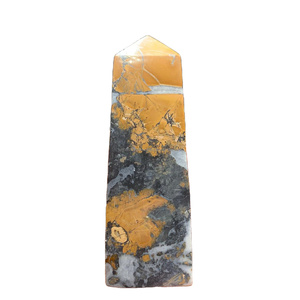 Obélisque en jaspe Maligano naturel d'Indonésie, poli, pour la guérison des chakras, cristal de guérison, pierre précieuse pour la décoration intérieure et l'art sculpté - Product Image 2
