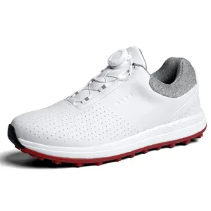 2023 China Factory New Big Size 40 -47 Wholesale Men Ultra Light And Waterproof Professional Golf Shoes