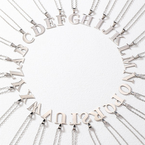 Collar Personalizado Unisex con 26 Letras, Inicial en Acero Inoxidable, Chapado en Oro de 18K, Colgante con Letra, Joyería Deportiva, Regalo - Product Image 6