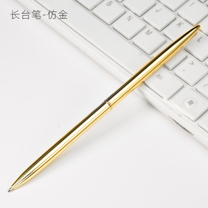 Không Có Clip dài mỏng sắc nét kim loại bút bạc vàng hồng vàng gầy bảng phòng mỏng quà tặng bút - Product Image 4