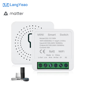 Módulo de Interruptor Inteligente WiFi LangYeao Matter de 16A, Compatible con Alexa, Google Home, Tmall Genie, Control de 2 Vías, Temporizador, Fácil Instalación - Product Image 1