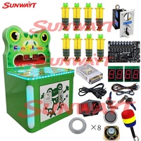 Kit DIY de machine de jeu d'arcade pour enfants, jeu de récompense Whack-a-Mole avec marteau à monnayeur, en plastique et métal, version anglaise
