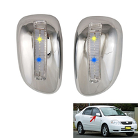 Couverture de rétroviseur de porte de Senbolia en plastique ABS chromé avec Led 2001-2004 pour Toyota Corolla couverture de rétroviseur accessoires de voiture