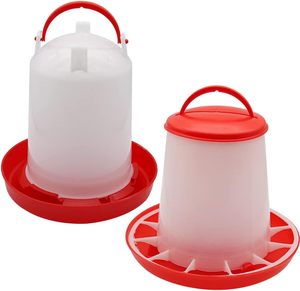 Comedero Automático para Pollos de 1.5 kg, Cubo de Alimentación de Plástico para Pollos, Patos, Aves de Corral, con Patas - Product Image 1