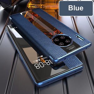 A103 — coque de téléphone <span class=keywords><strong>Huawei</strong></span> à rabat en cuir de vache, pour <span class=keywords><strong>Mate</strong></span> <span class=keywords><strong>20</strong></span> Pro/<span class=keywords><strong>Lite</strong></span>, <span class=keywords><strong>20</strong></span> X, <span class=keywords><strong>Mate</strong></span> 30 pro, 10, 9 et 8 - Product Image 5