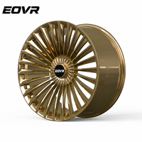 Rines Forjados Dorados Personalizados de Lujo con Diseño de Múltiples Radios, 16, 18, 20, 21 Pulgadas, Garantía de por Vida para Audi C8, M6, URUS, BMW, Nissan
