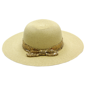Bán Buôn Chất Lượng Cao Phụ Nữ Thời Trang Big Brim Mùa Hè Mặt Trời Bãi Biển <span class=keywords><strong>Hat</strong></span> Mềm Mũ Rơm Với <span class=keywords><strong>Shiny</strong></span> <span class=keywords><strong>Shiny</strong></span> Bowknot Cho Phụ Nữ - Product Image 1
