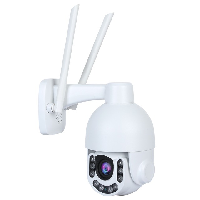 Metal 2.5-inch Mini Speed Dome 5X HD P2P Wifi Camera IR Distance 60M Auto Tracking PTZ Camera with Audio for Indoor Outdoor Use