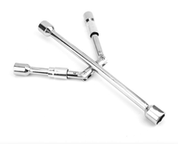 Clé à écrous croisés pliable WANPU 17-23 mm, clé à écrous télescopique en acier à haute teneur en carbone, vente en gros d'usine OEM/ODM pour le changement de pneus