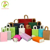 Customized Colourful Kraft Paper Bag with Handle and Logo
