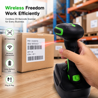 Lecteur de codes-barres portable industriel résistant aux chocs IP68, prend en charge les codes 1D, 2D et QR, Bluetooth sans fil pour la gestion des stocks