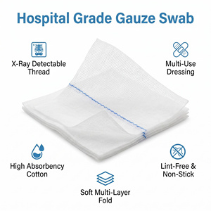 <span class=keywords><strong>Compresses</strong></span> <span class=keywords><strong>stériles</strong></span> médicales en gaze de qualité hospitalière pour le contrôle des infections - Product Image 3