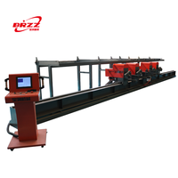 Centro de Doblado de Barras de Acero CNC BRZZ Amarillo de Cuatro Cabezas, Máquina Dobladora de Barras de Acero de Alta Carga con Momento de 4500 kg