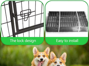 Panel Metálico Reforzado para Recinto de Perros, Corral Grande y Resistente para Perros, Barrera Deportiva, Cama para Perros - Product Image 2