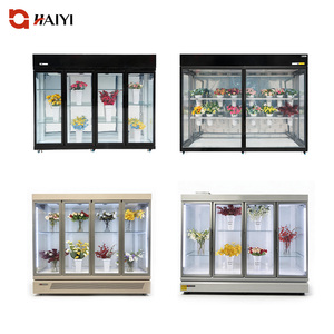 Refrigerador Vertical Comercial con Enfriamiento por Aire y Pantalla Digital para Almacenamiento de Flores, con Estantes Ajustables para Floristerías - Product Image 3