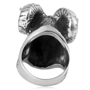 Yunnique – bague en forme de mouton pour hommes, style Punk, en acier inoxydable, bijoux du zodiaque, cadeau - Product Image 4