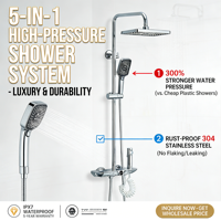 Colonne de douche intelligente moderne avec pommeau de douche pluie thermostatique numérique