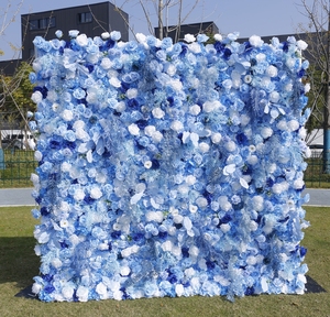 <span class=keywords><strong>Tema</strong></span> decorazioni di compleanno oggetto festa composizione floreale matrimonio sfondo fiore 8x8 muro di fiori sfondo blu per la fotografia - Product Image 3