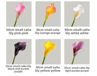 Hochzeits feier Home Decoration, künstliche Simulations blumen, zwei schicht ige Calla Lily, realistische Berührung, EVA/PVC-Material