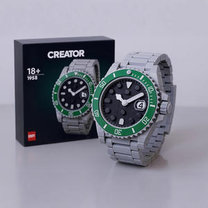 Ensemble de montres à quartz de la série Royal, modèle cadeau, puzzle, petit jouet cadeau, pendentif, blocs de jeu tendance - Product Image 1