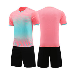 Jersey manga corta artículos deportivos ropa azul claro baloncesto Jersey fútbol fábrica fútbol y fútbol Jersey - Product Image 5