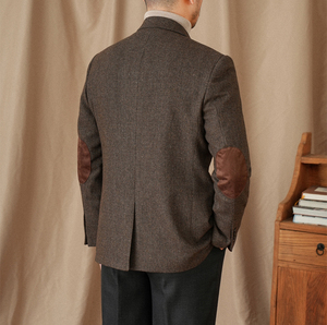 Giacca da Uomo Autunnale in 30% Lana, Slim Fit, Casual, con Risvolto a Tacca, Alta Qualità, Monopetto con Spacco Centrale Posteriore - Product Image 3
