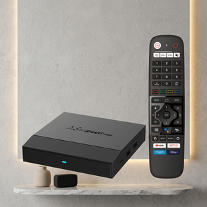 Boîtier TV intelligent XS97 sur mesure 4 Go + 32 Go Android 14 Double Wi-Fi 4K HDR Quad Core Amlogic S905X4 GPU Mali G31 - Product Image 1