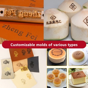 Molde de estampado en caliente de cobre alfanumérico personalizado para manualidades de cuero hechas a mano y logotipos de repostería - Product Image 3