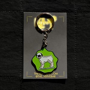 Porte-clés en émail avec badge chien et citation motivante, en métal, cadeau original pour les amoureux des animaux, breloque personnalisée avec citation - Product Image 2