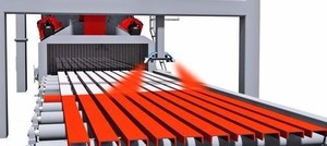 Jaugeuse de sablage manuelle ATHI série <span class=keywords><strong>QXQ</strong></span> à commande PLC pour tôles d'acier, longue durée de vie, pour la construction navale et les ponts en acier - Product Image 2