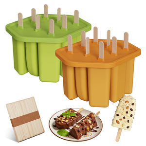 ISSILI DIY Two-Tone Silicone Ice Cube Tray, Food-Grade Silicone Popsicle & Ice <b>Cream</b> Mold - Product Image 3