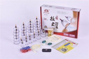 Juego de ventosas, juegos de terapia de ventosas de acupuntura china profesional, juego de ventosas Hijama de succión portátil con bomba magnética de vacío - Product Image 3