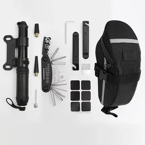Multitool Accessories Set Bike Repair Kit Tire Tool with Mini Pump and Saddle Bag for Road Moun... product image