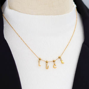 Pendentifs et breloques personnalisés en acier inoxydable 316L plaqué or 14K 18K PVD pour la création de bijoux - Product Image 4