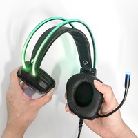 Casque de gamer LED 7.1, casque de Gamer USB, casque de jeu rvb, casque pour PC